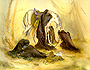 تصویری از تابلوی زیبای (عصر عاشورا) اثر استاد فرشچیان 