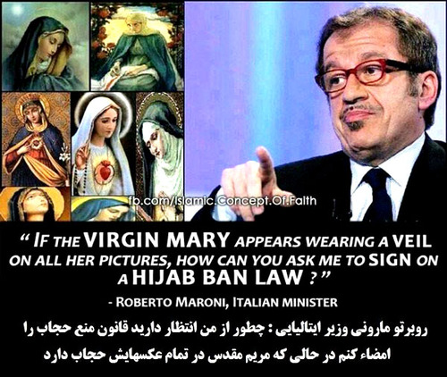 روبرتو مارونی : چطور توقع دارید قانون منع حجاب را امضا کنم درحالی که ...