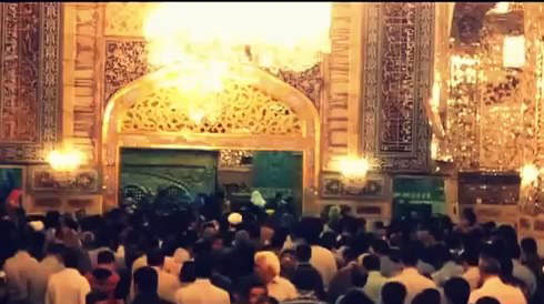 کلیپ دلنشین (چشمامو می بندم و خواب می بینم تو حرمت) در مدح حضرت علی بن موسی الرضا علیه السلام حامد جلیلی