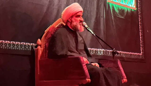 شب چهارم محرم الحرام 1448 - حجت الاسلام بومی اهوازی - دفتر آیت الله موسوی اصفهانی ، قم